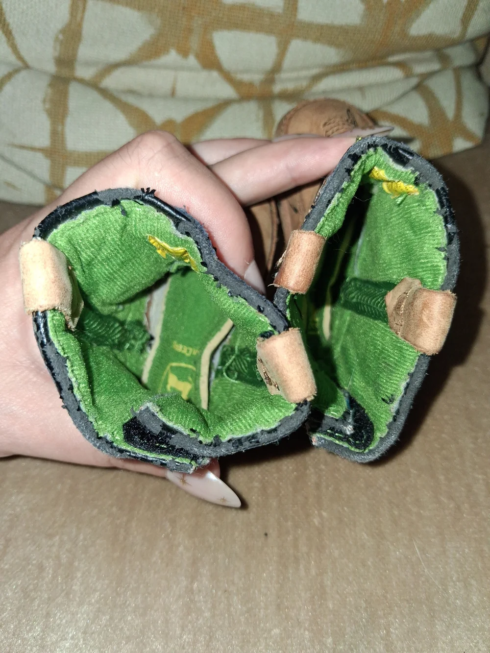 John Deere tractor outdoor baby crib boots newborn 0-3 months country western